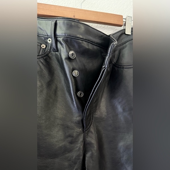 Agolde Recycled Leather Criss Cross Straight in Detox Size 28 - Picture 10 of 12